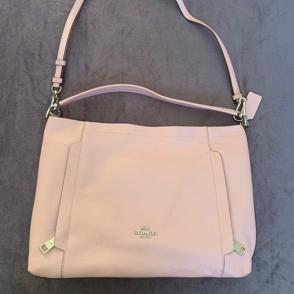 Pink Leather Coach Bag